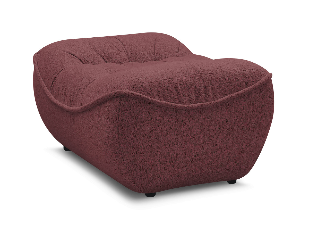 Bobochic Serena Pouf Melange-Stoff Rot