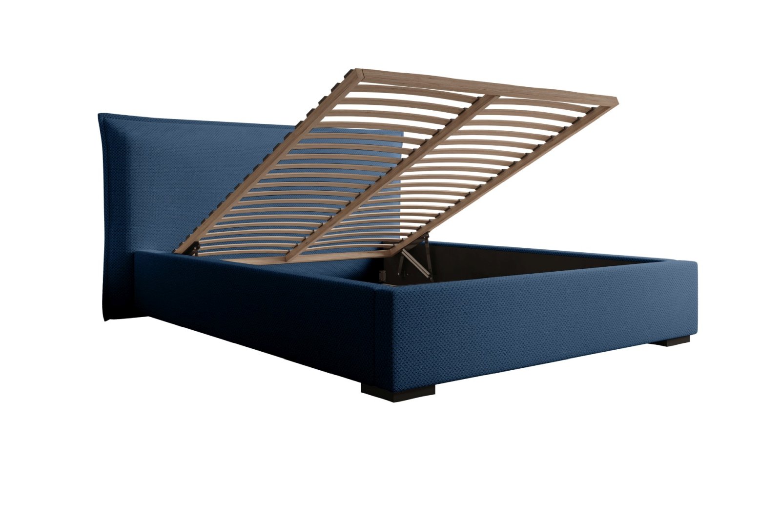 Polsterbett Renoa Strukturgewebe 180x200 mit Holzrahmen Pop 15