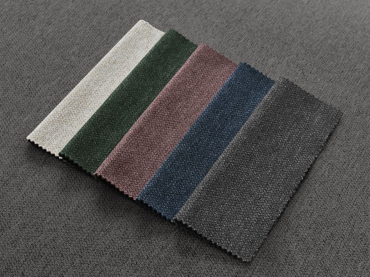 Bobochic Rousseau Ecksofa Melange-Stoff Dunkelgrau Ecke links
