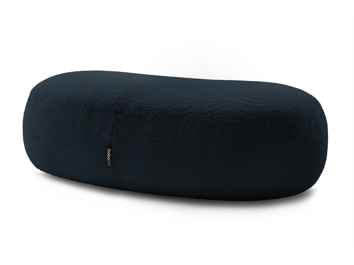 Bobochic Saint-germain Pouf Bouclé-Stoff Dunkelblau