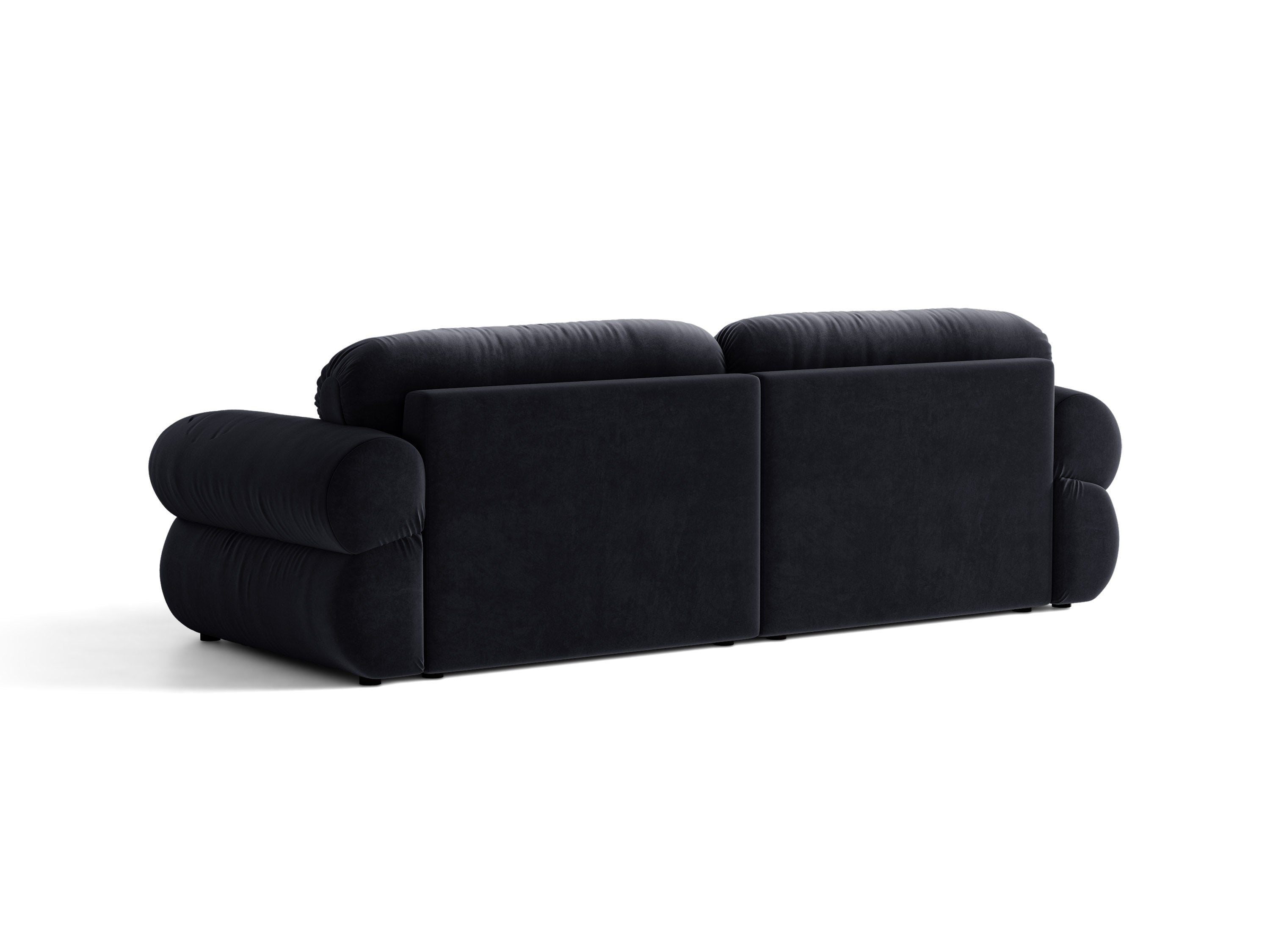 Micadoni Ophelia Sofa 4-Sitzer Samt Salvador Königsblau