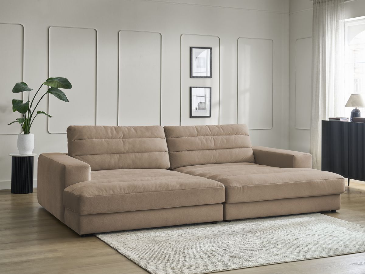 Bobochic Sierra Sofa 4-Sitzer Samt Taupe