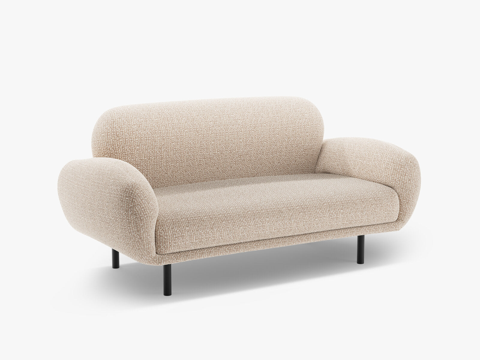 Micadoni Sofa Poppy 2-Sitzer Chenille Silencio Sand