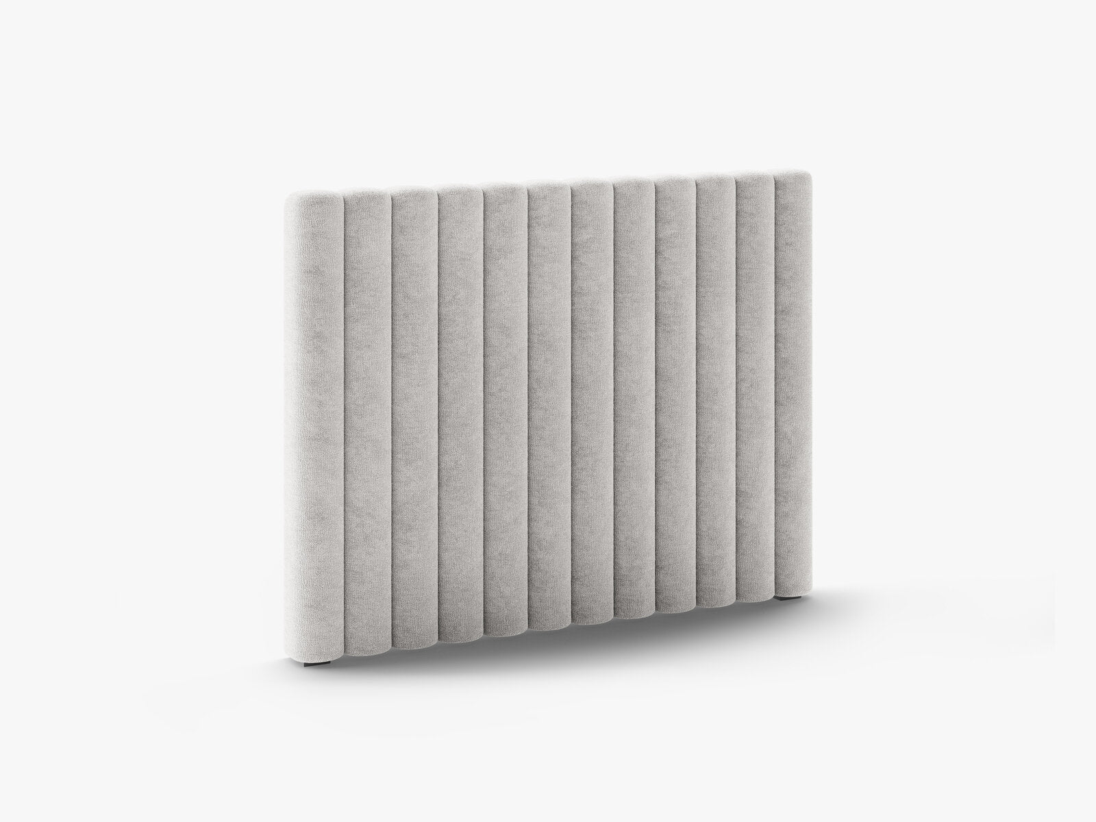 Micadoni Mistero Samtiger Kopfteil 80 cm Chenille Perfect Harmony Hellgrau 120x95