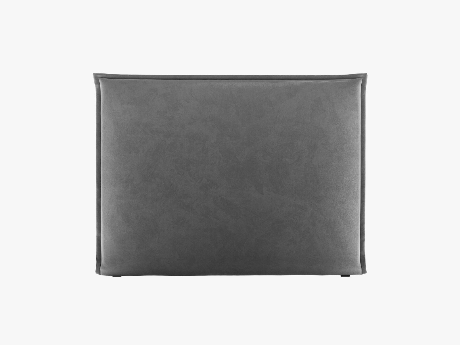 Micadoni Monica Samtiger Kopfteil 140 cm (H 120 cm) Samt Paris Grau 140x120