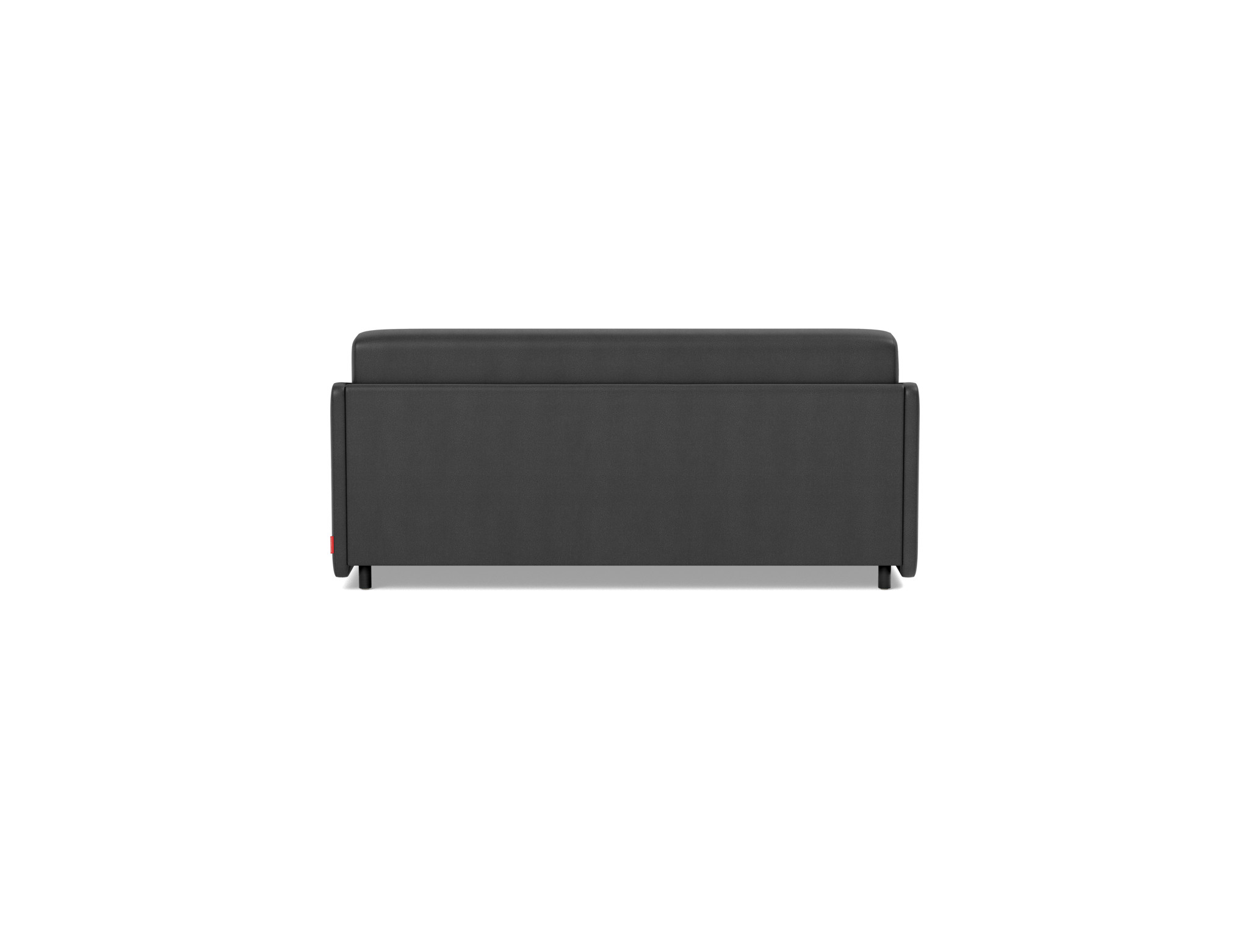 Schlafsofa Eivor mit Memory-Matratze 140 Lederoptik Faunal 550-Black