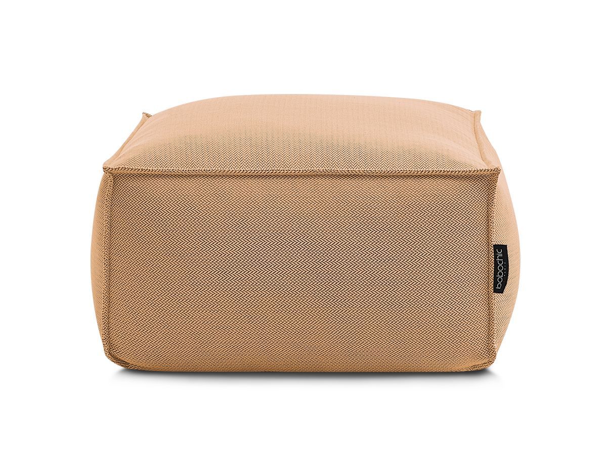 Bobochic Biarritz Pouf Melange-Stoff Orange