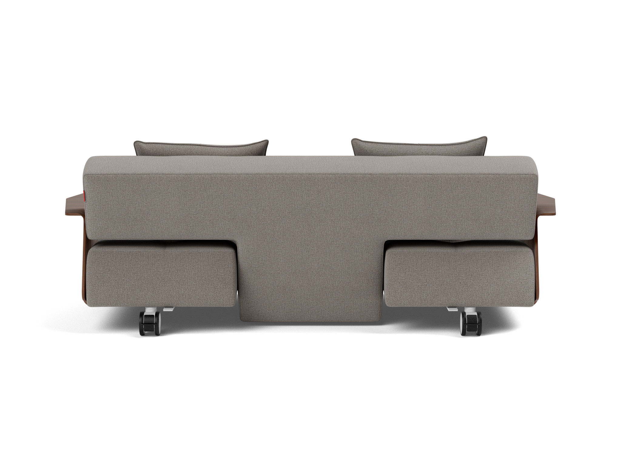 Schlafsofa Long Horn D.E.L. mit Armlehnen Flachgewebe Mixed Dance 521-Grey