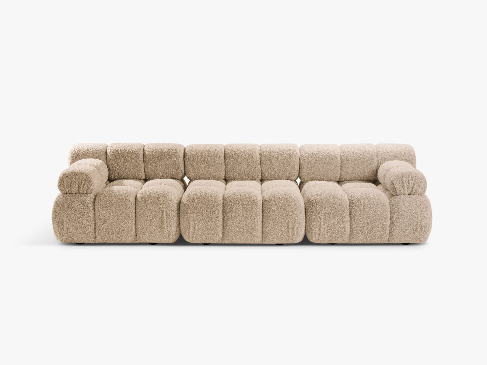 Micadoni Modulares Sofa Bellis 3-Sitzer Boucle Rolf Sand
