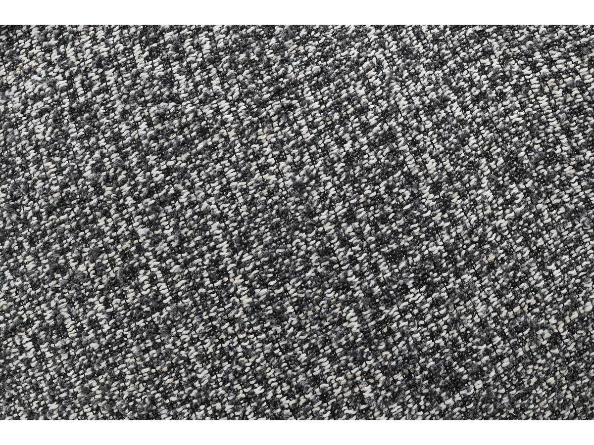 Bobochic Arsene Wohnlandschaft mit Pouf Melange-Stoff Dunkelgrau Ecke rechts
