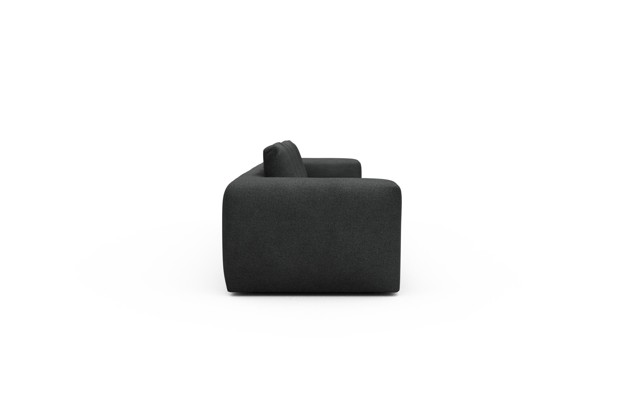 Sofa Modulares XXL Sofa Fred 5-Sitzer Boucle-Charcoal