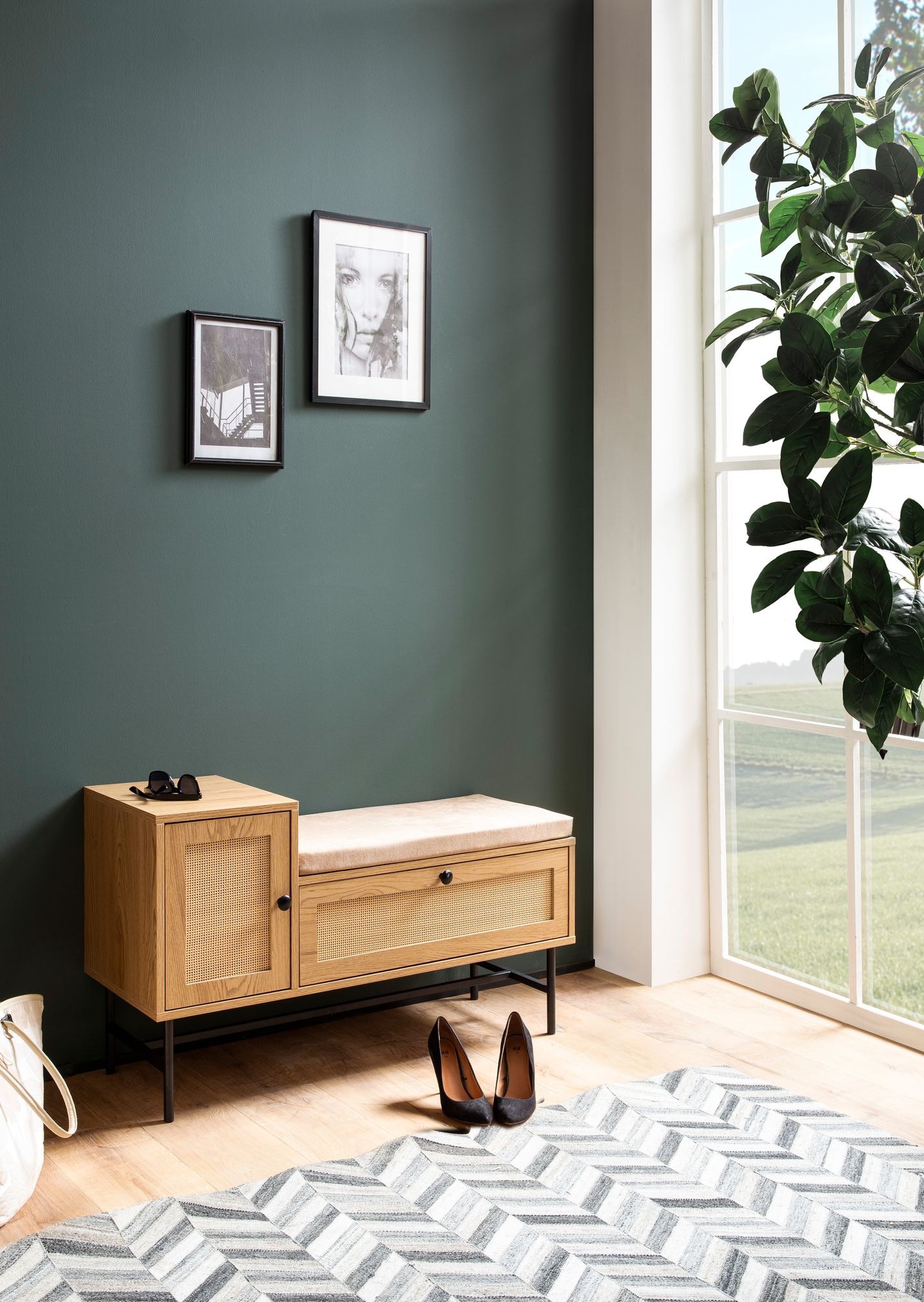 Schuhbank Fiskum Braun 100 × 38 × 60 cm