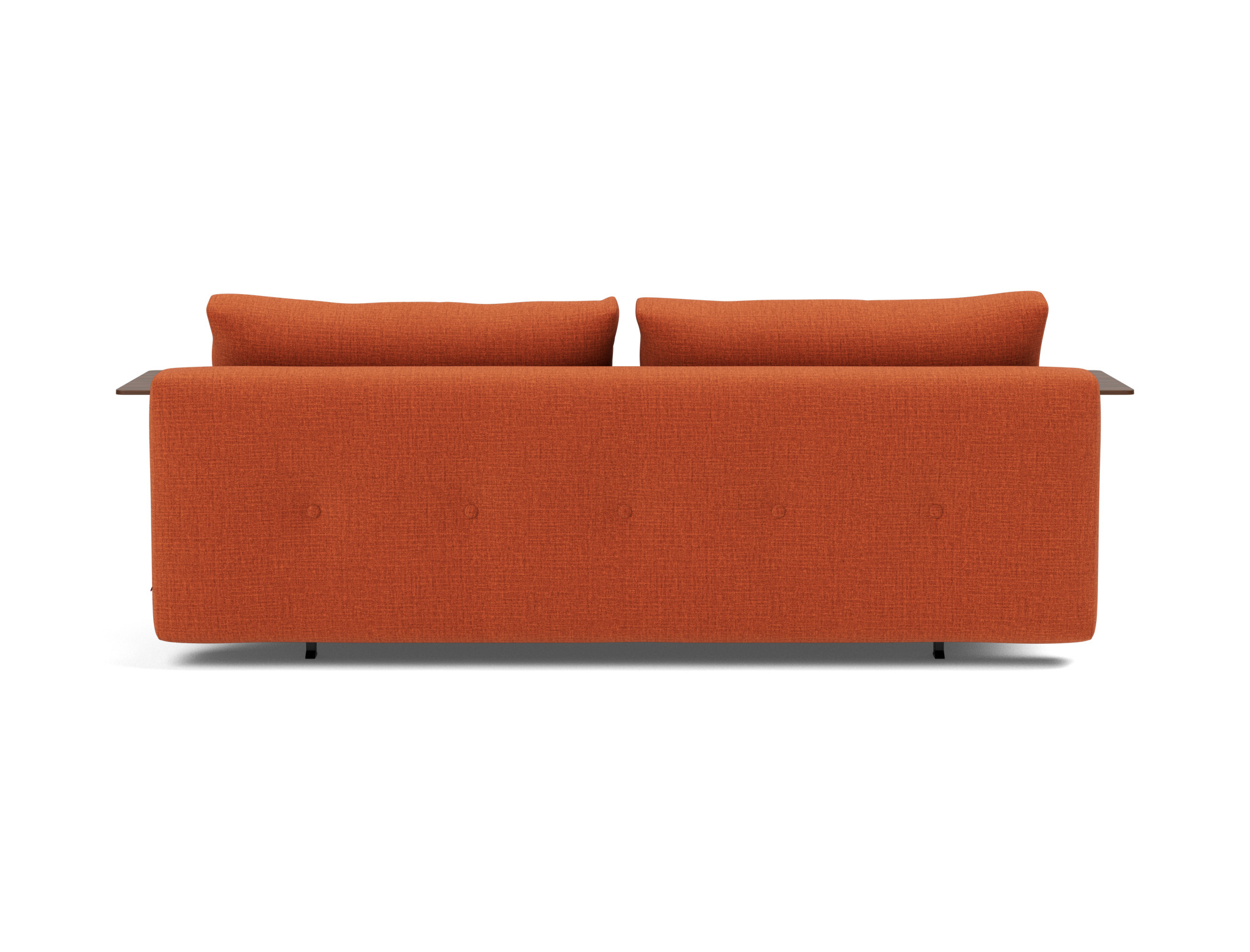 Schlafsofa Recast mit Armlehnen Chenille Esina 412-Rust-Orange