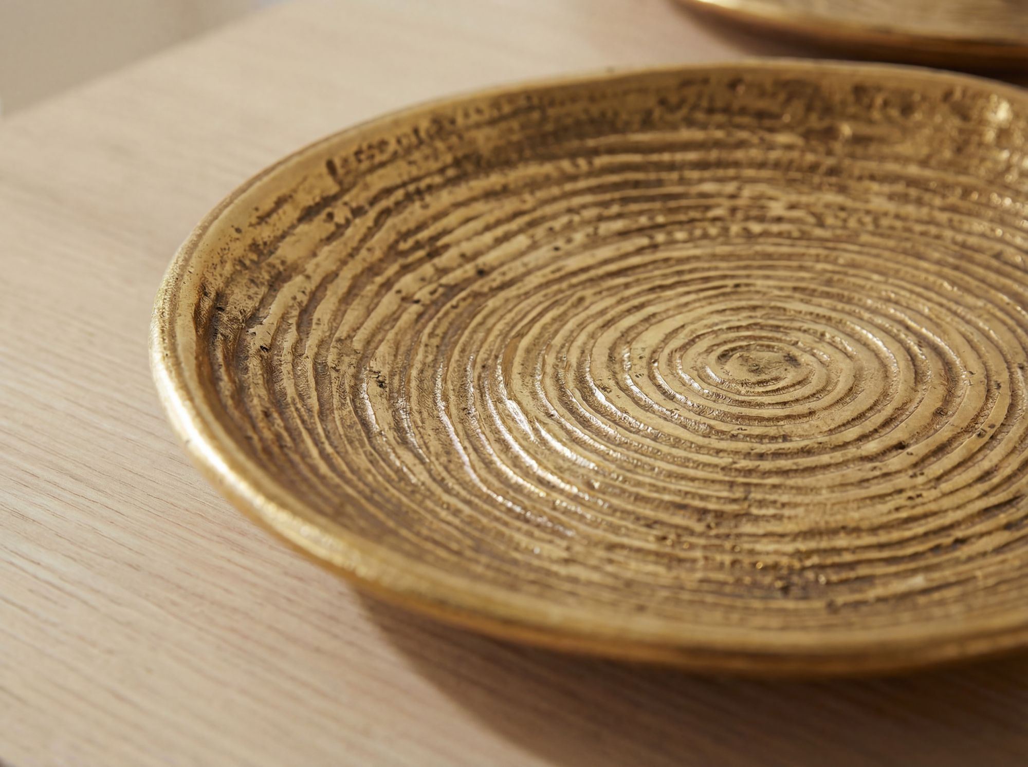 Dekoschale Lomen Aluminium Gold Ø 44 cm