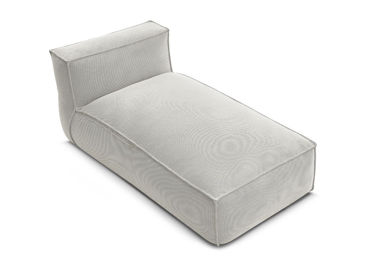 Bobochic Biarritz Méridienne-Modul Melange-Stoff Beige