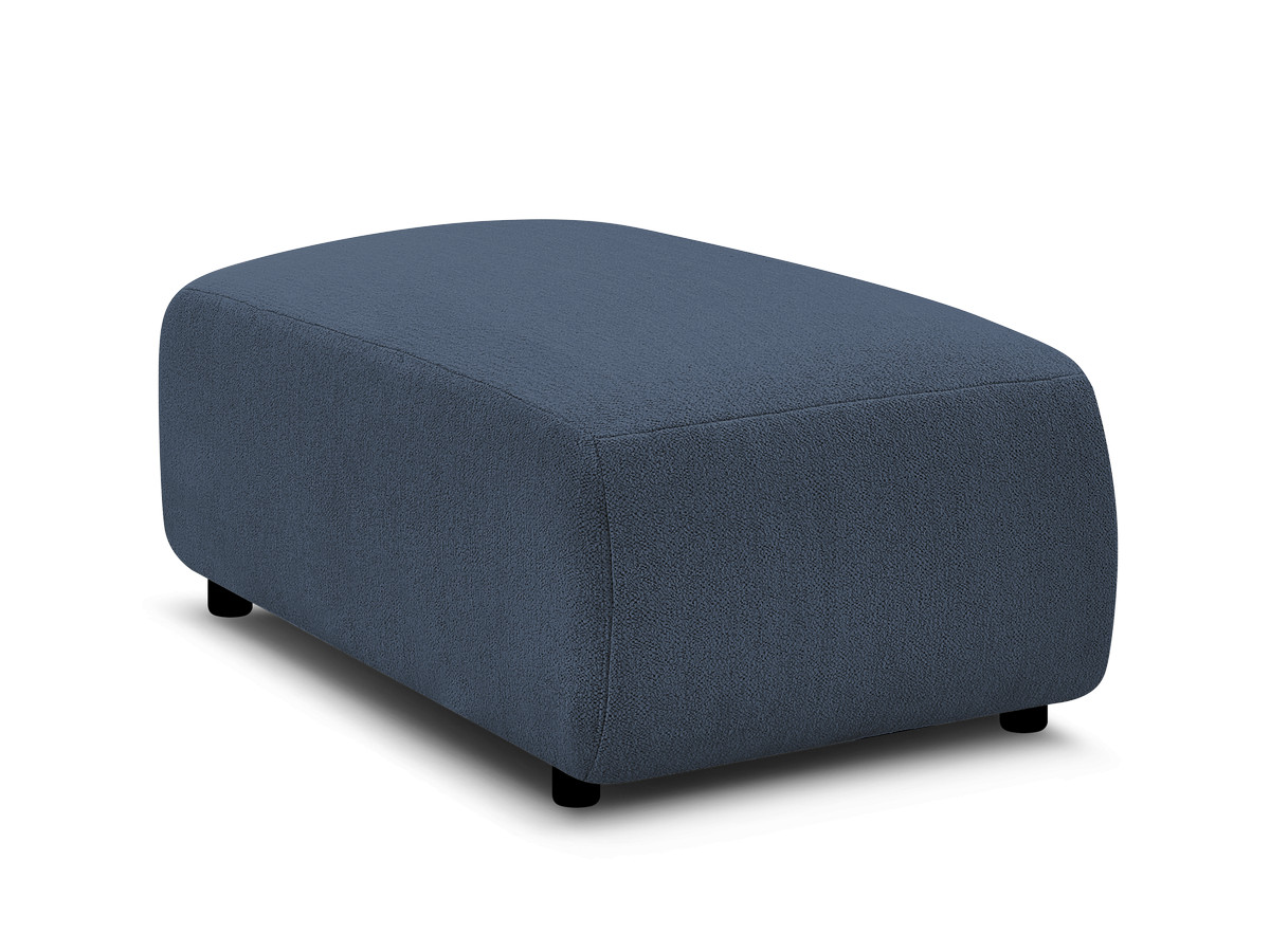 Bobochic Jana Pouf 63 × 114 cm Melange-Stoff Blau