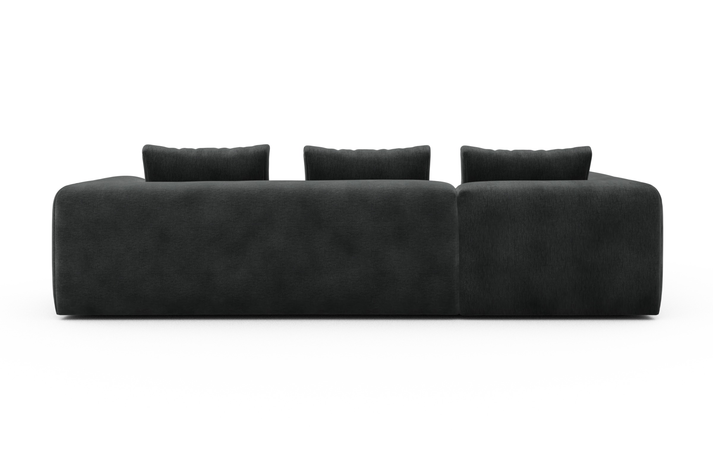 Ecksofa Fred 2x 2,5-Sitzer links offen Smooth-Deep-Warm-Grey
