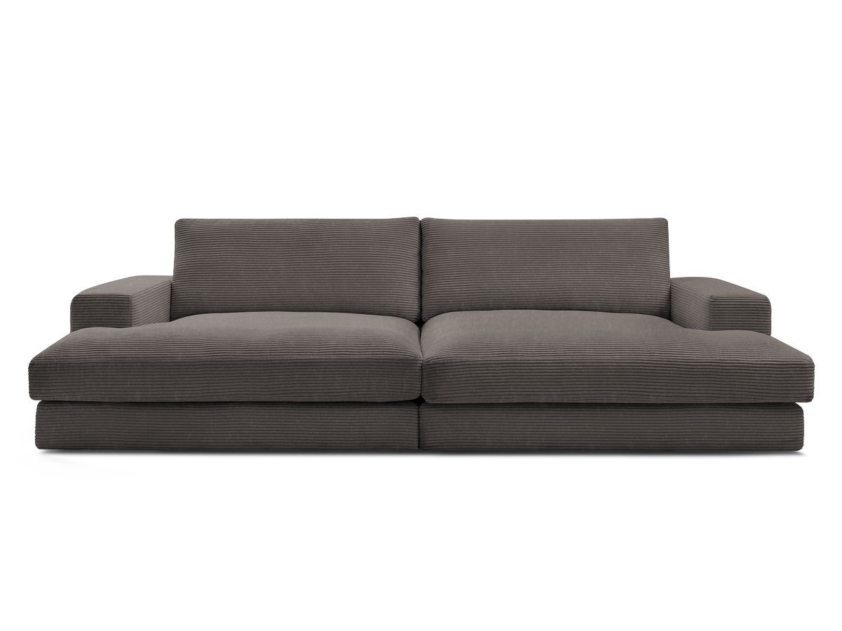Bobochic Leonard Sofa 4-Sitzer 234 × 159 cm Cordsamt Braun