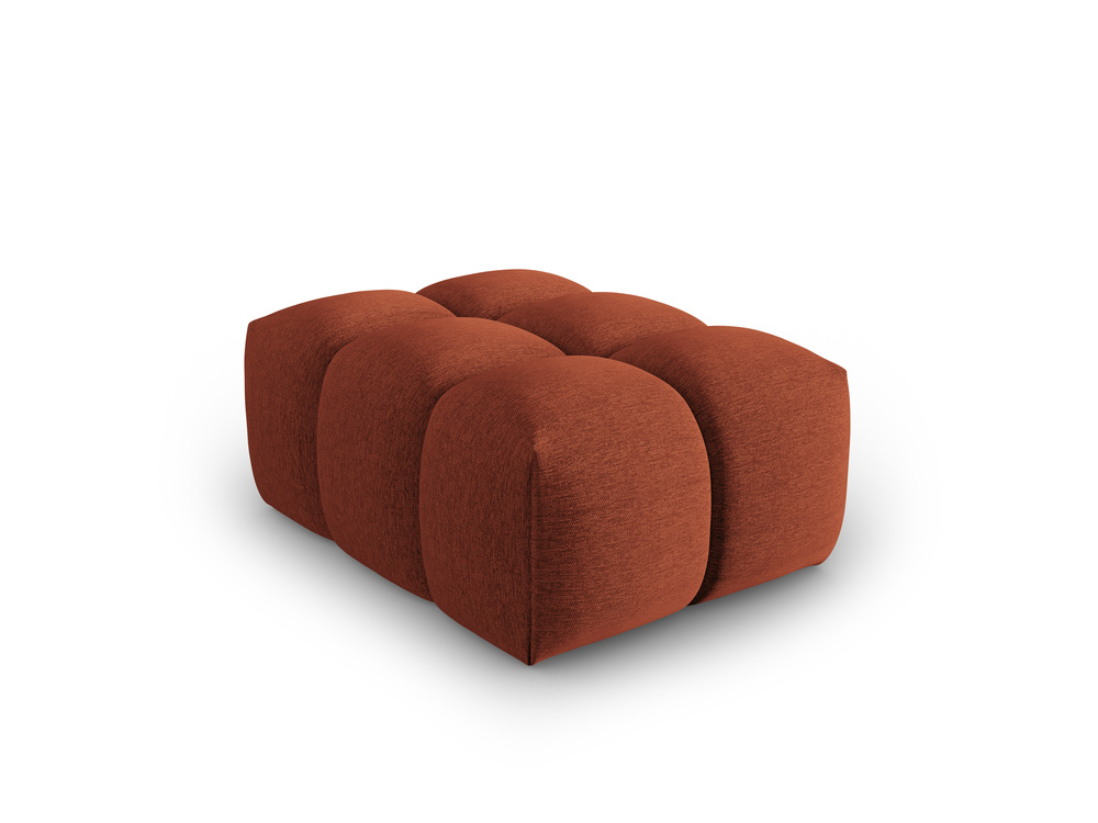 Cosmopolitan Design Pouf Verona Strukturierter Stoff Sorella Koralle