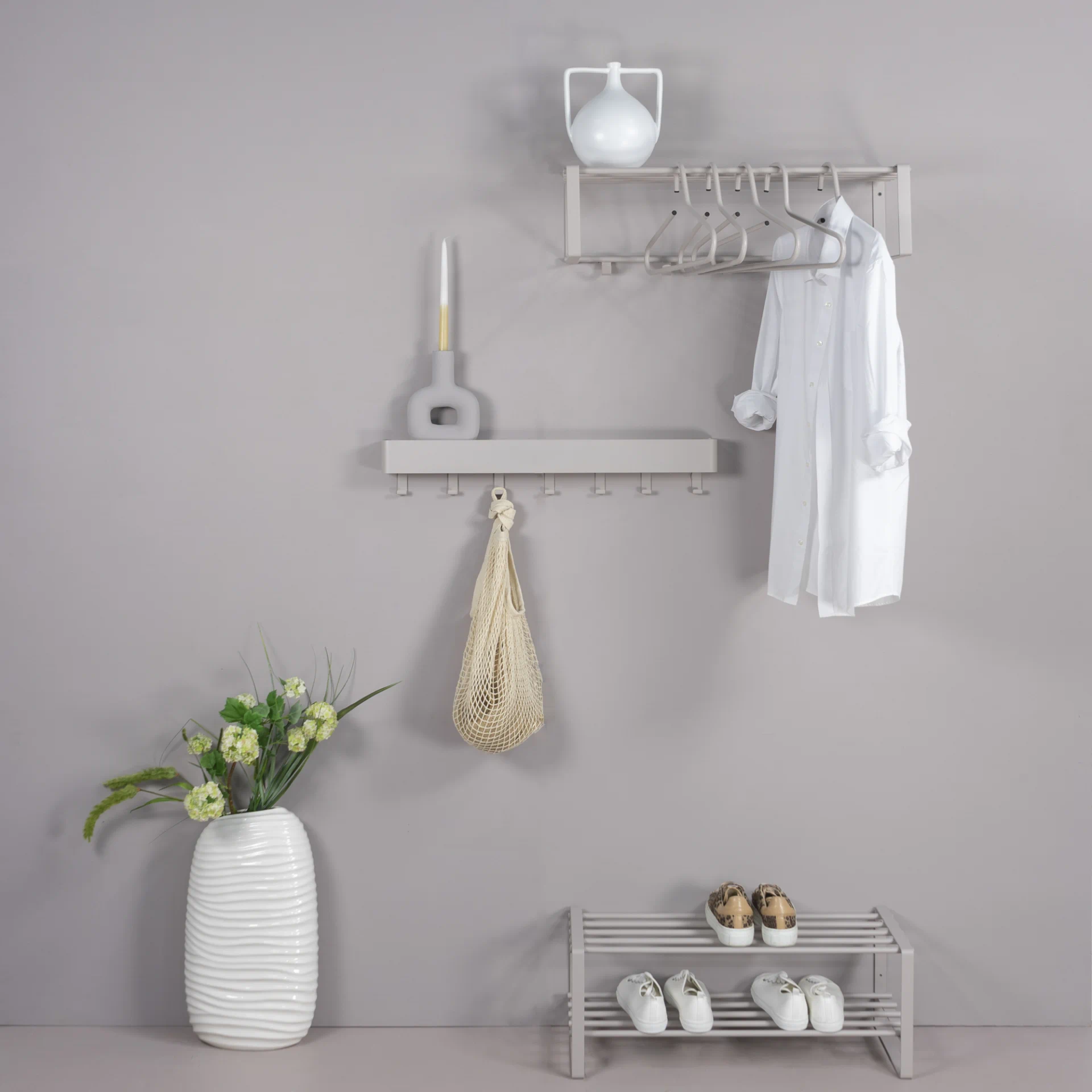 Spinder Design Schuhregal Rex SR Silky Taupe