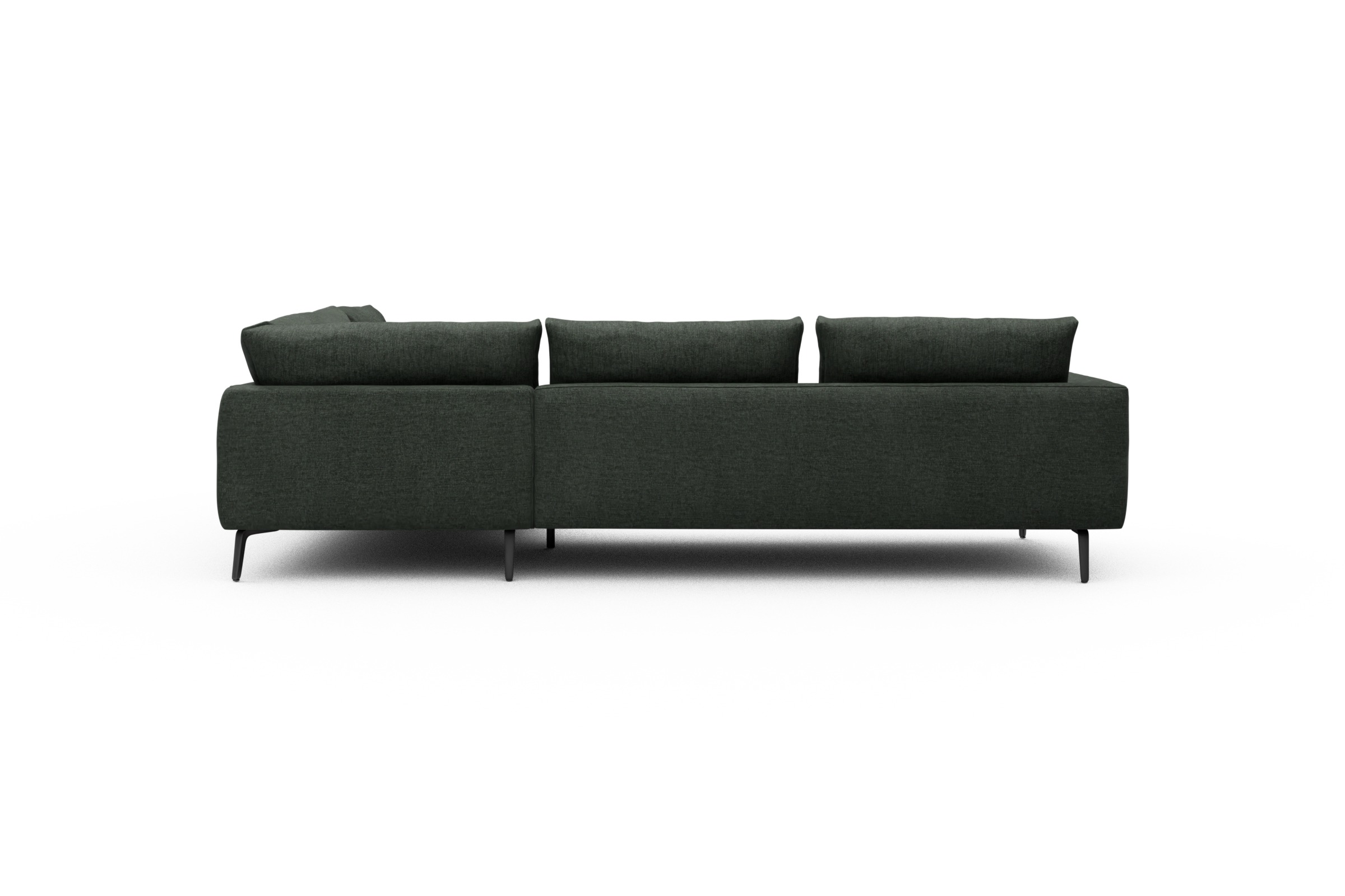 Ecksofa Karl Relax-Ecke rechts mit 2,5-Sitzer Aivi-Pine-Green