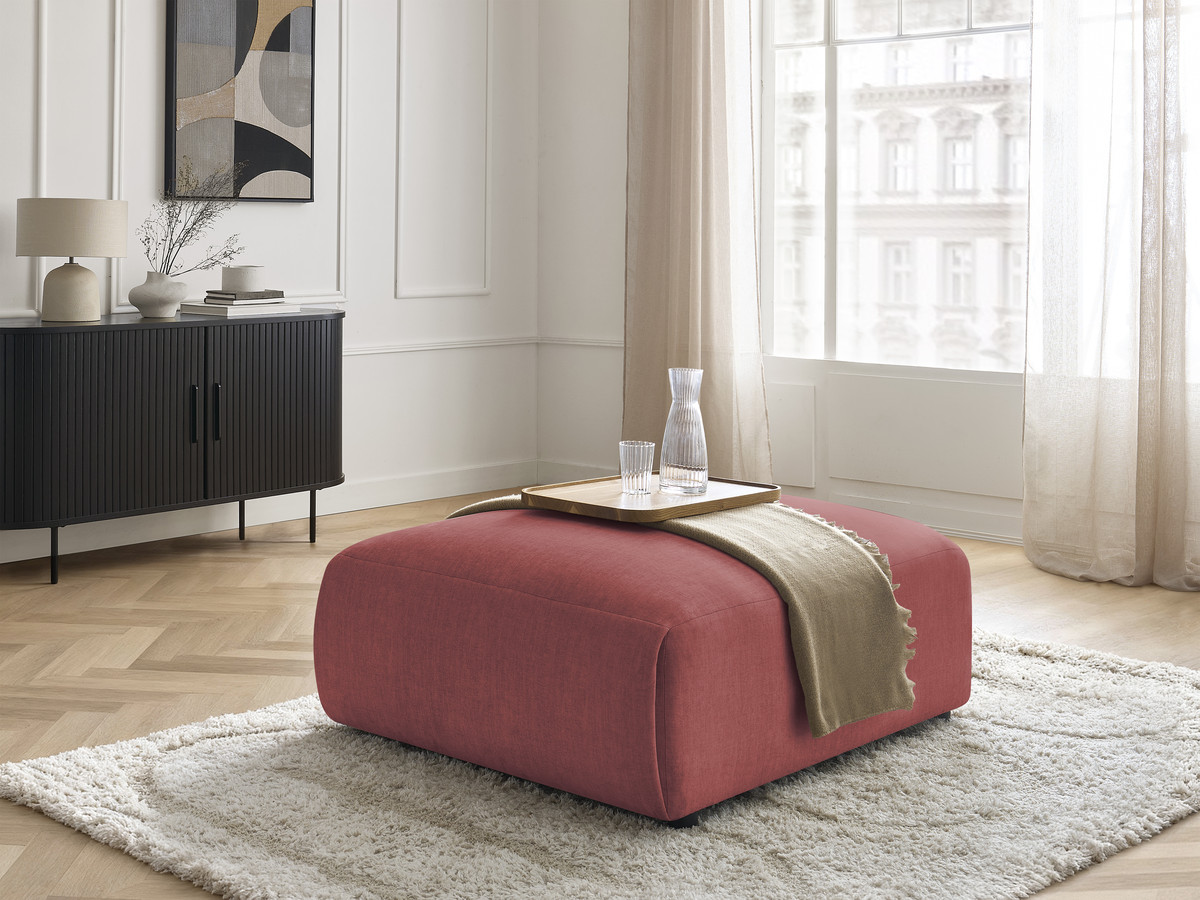 Bobochic Jana Pouf 94 × 114 cm Samt Orange