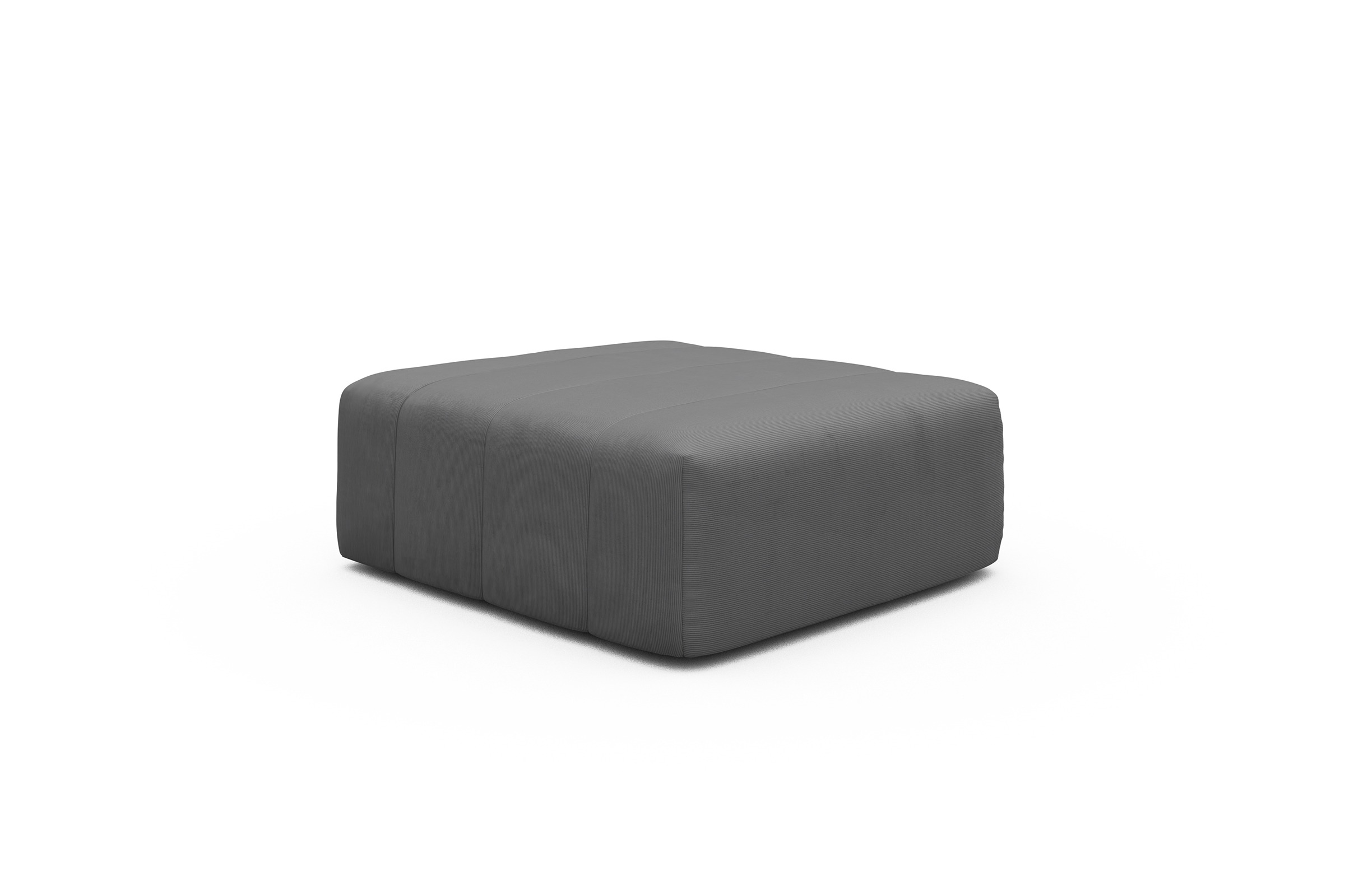 Sitzhocker Hugo Ottomane Cordufine-Grey