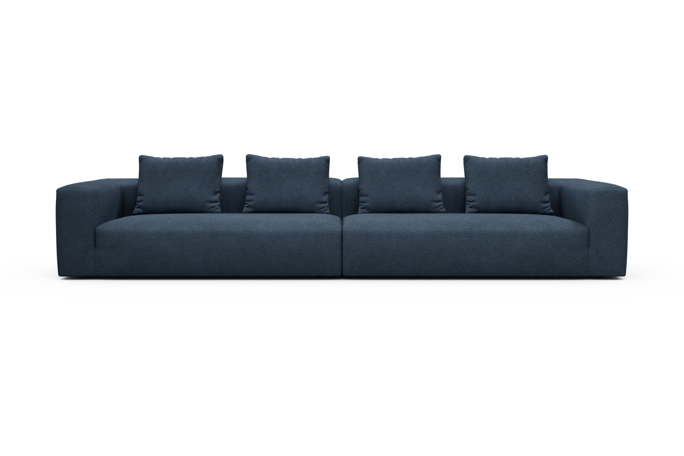 Skandi Home Modulares XXL Sofa Fred 5-Sitzer Boucle-Blue moebelfaktor