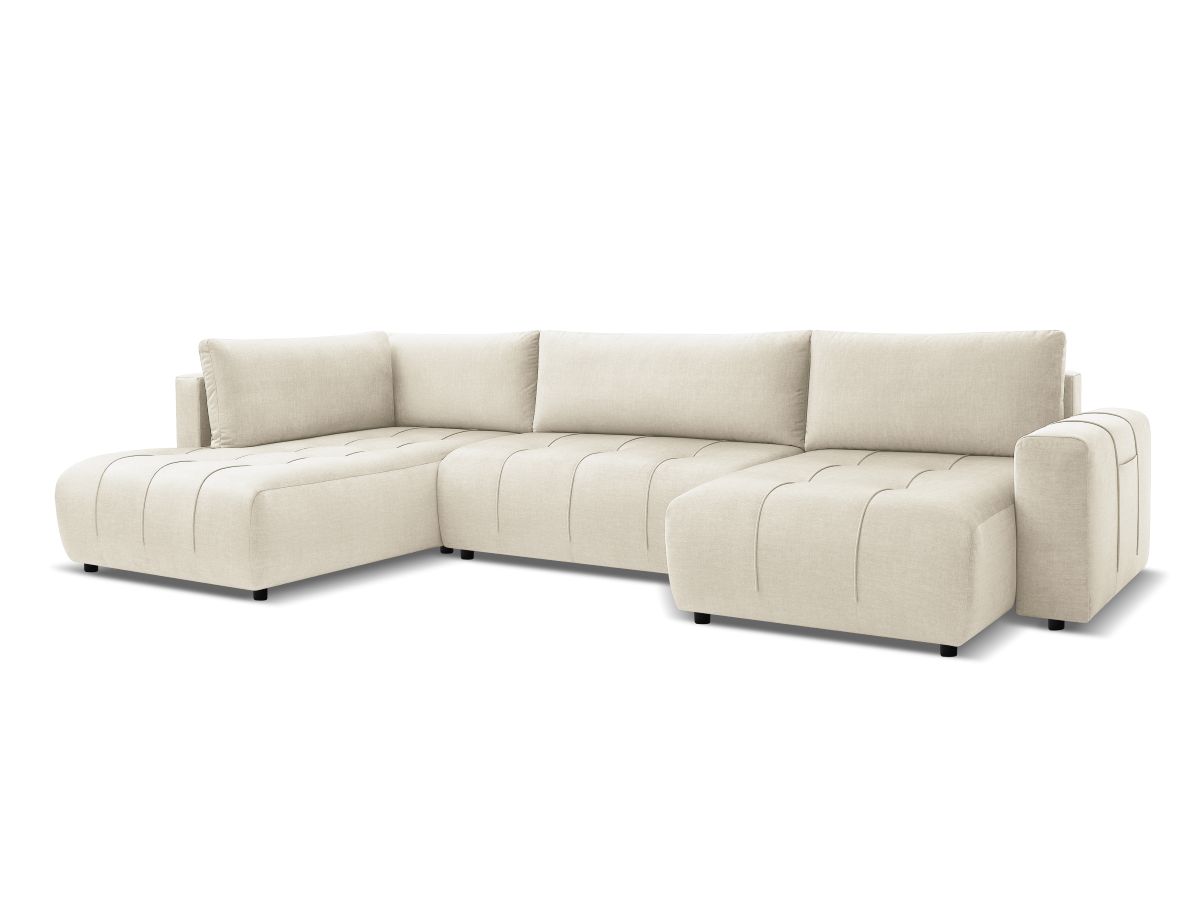 Bobochic Arsene Wohnlandschaft Samt Beige Ecke rechts