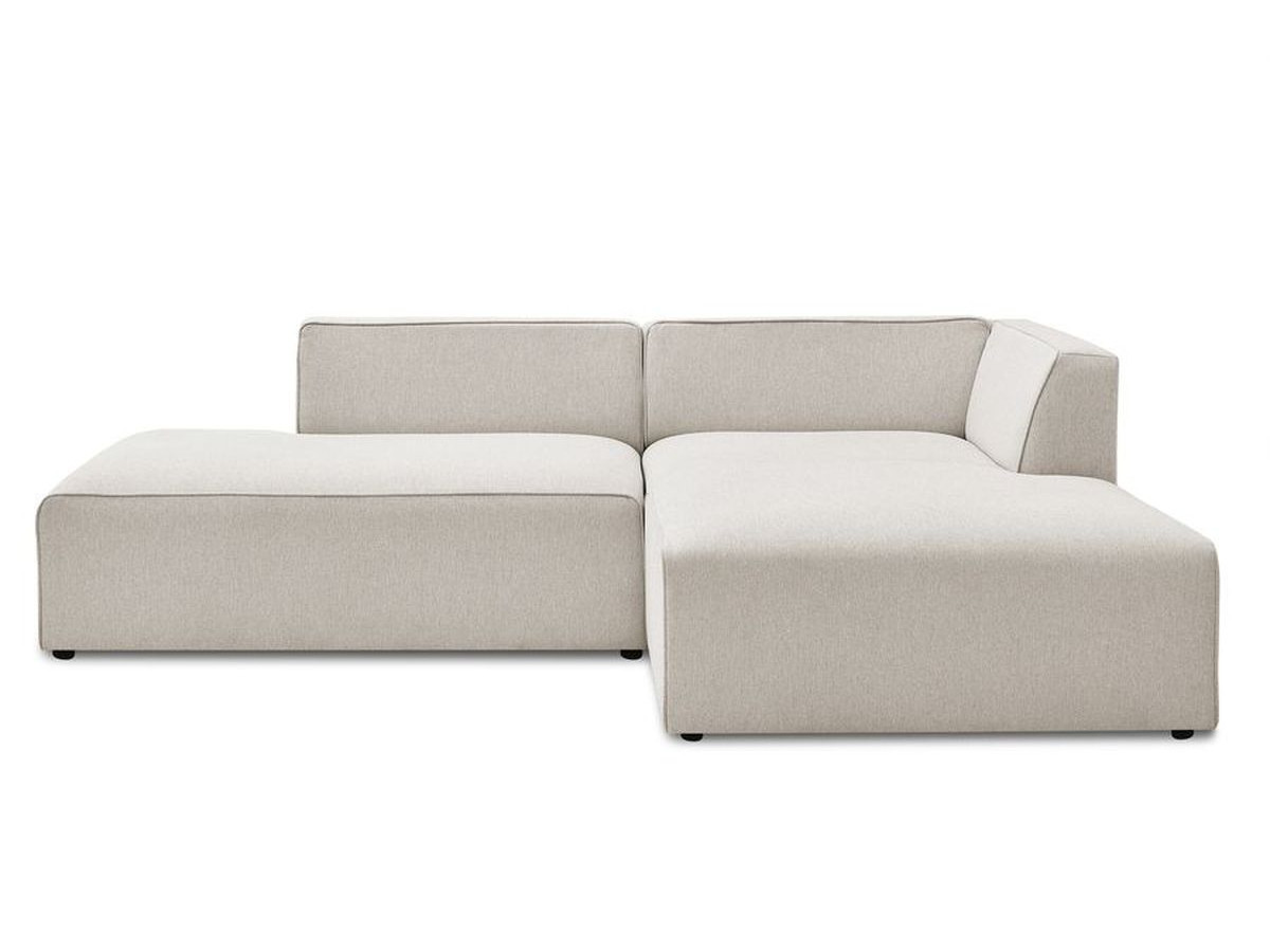 Bobochic Megeve Ecksofa Melange-Stoff Beige Ecke rechts