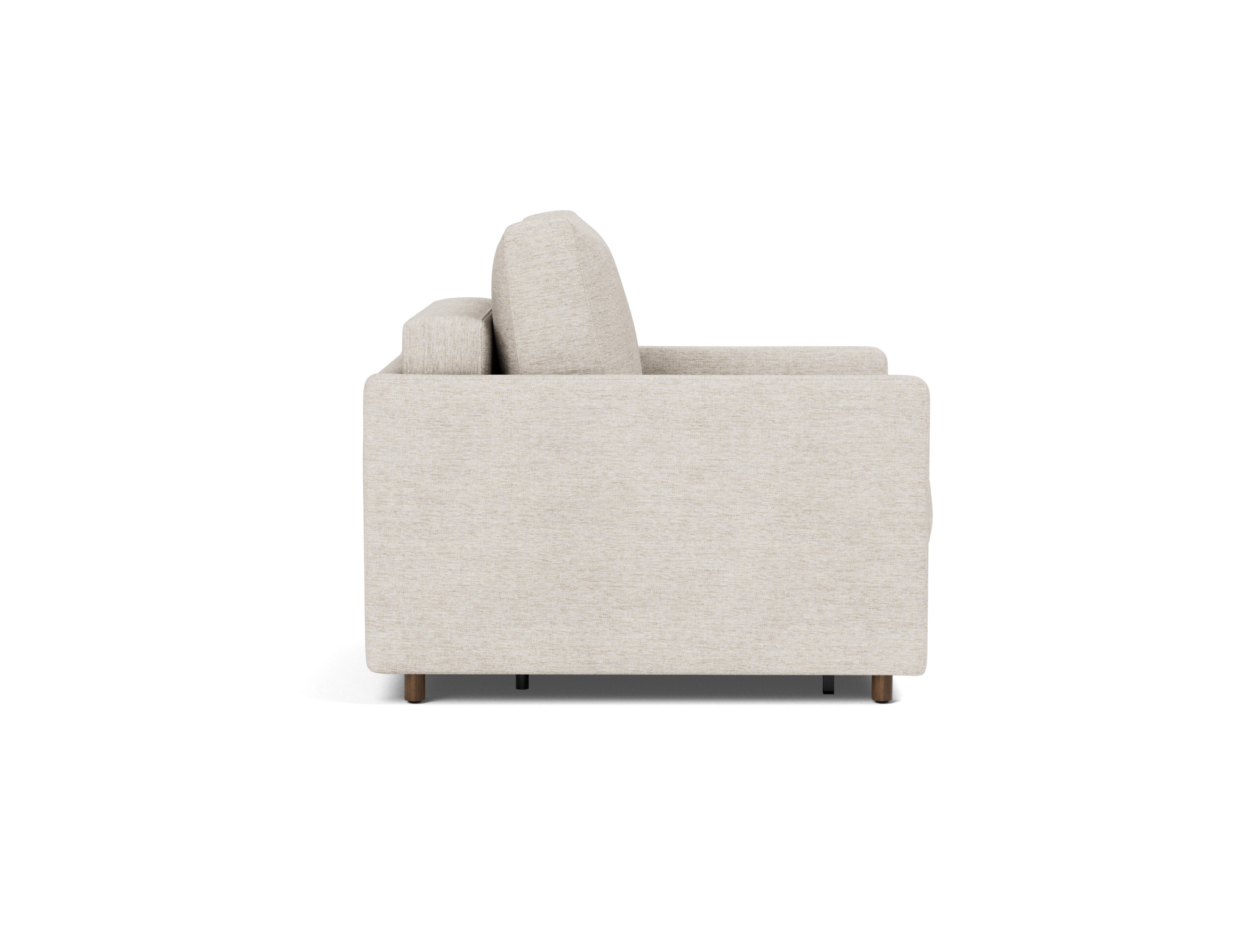 Schlafsessel Neah mit Slim-Armlehnen Chenille Yuveno 470-Natural