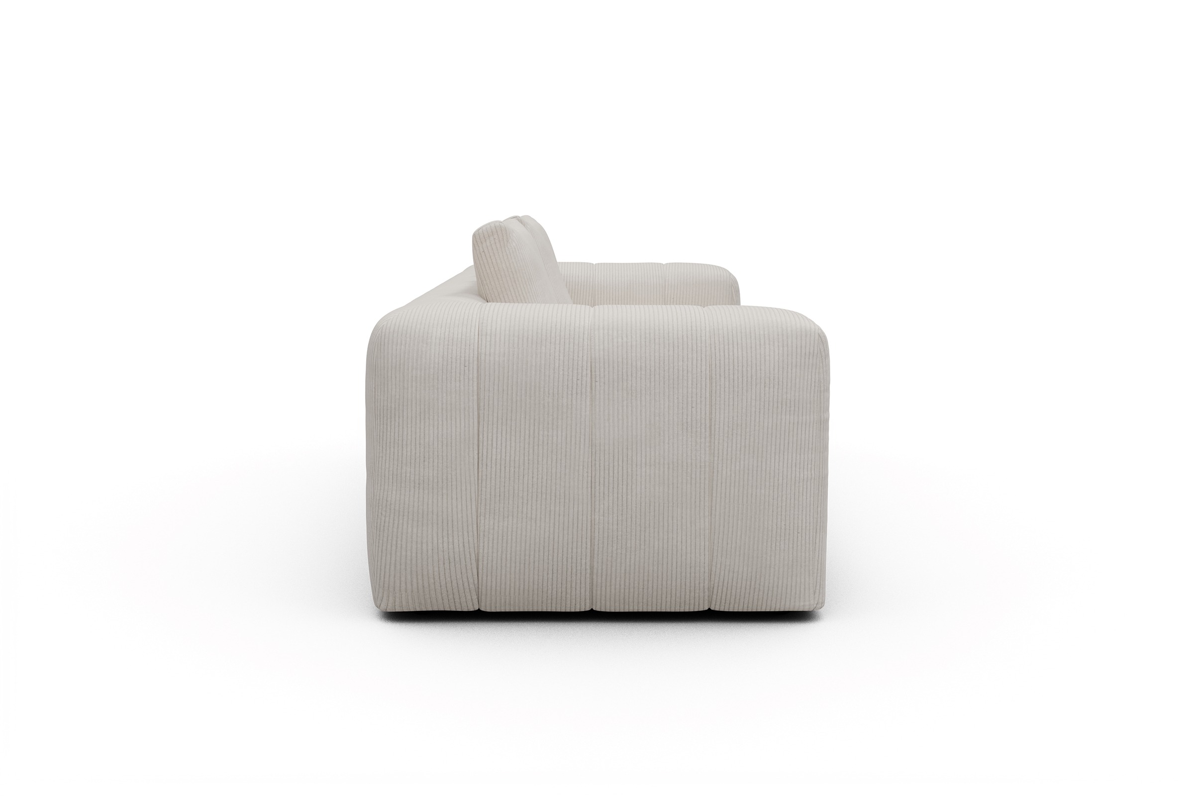 Sofa Hugo 3-Sitzer Corduroy-Ivory
