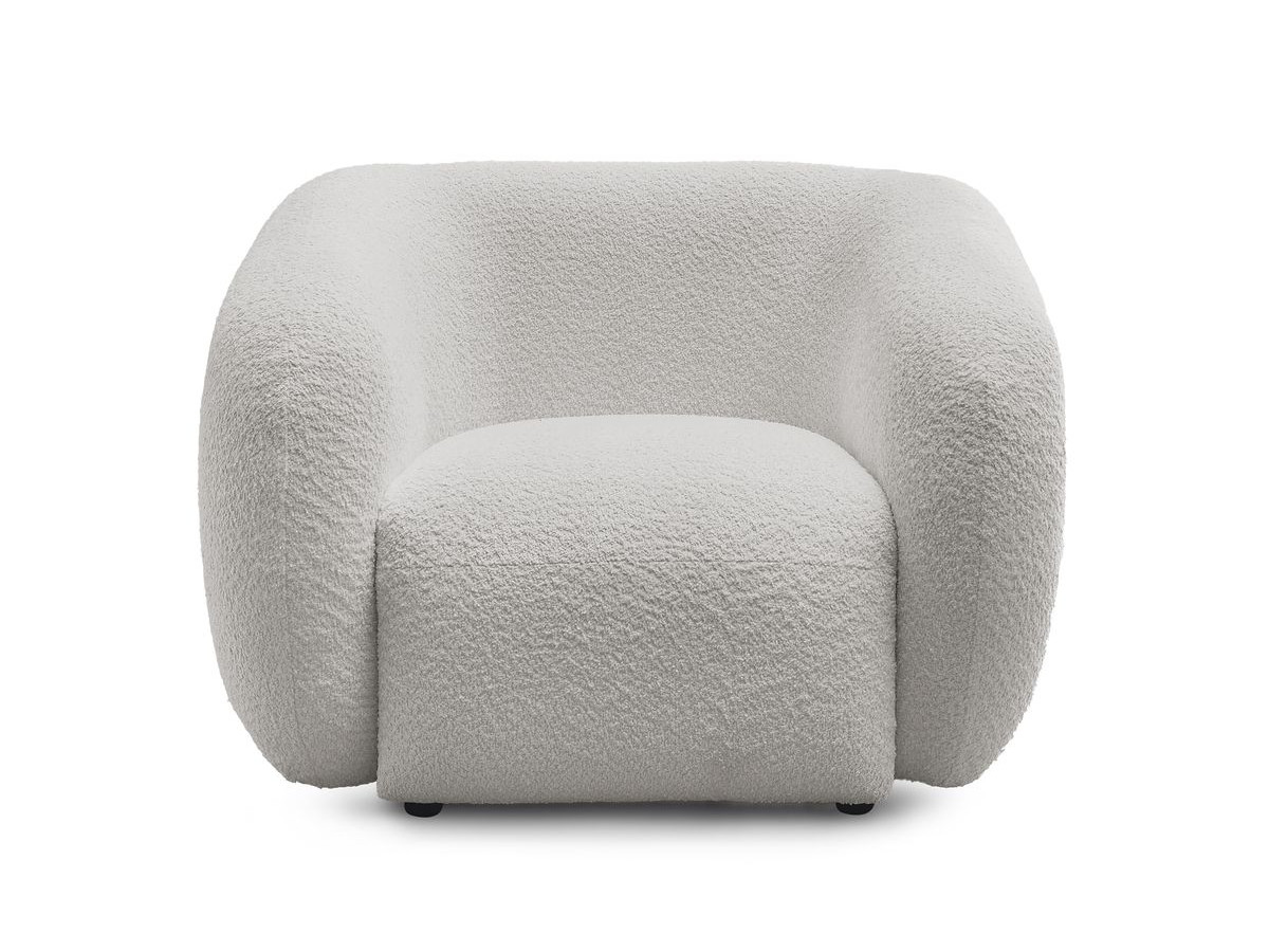 Bobochic Celine Sessel Bouclé-Stoff Hellgrau