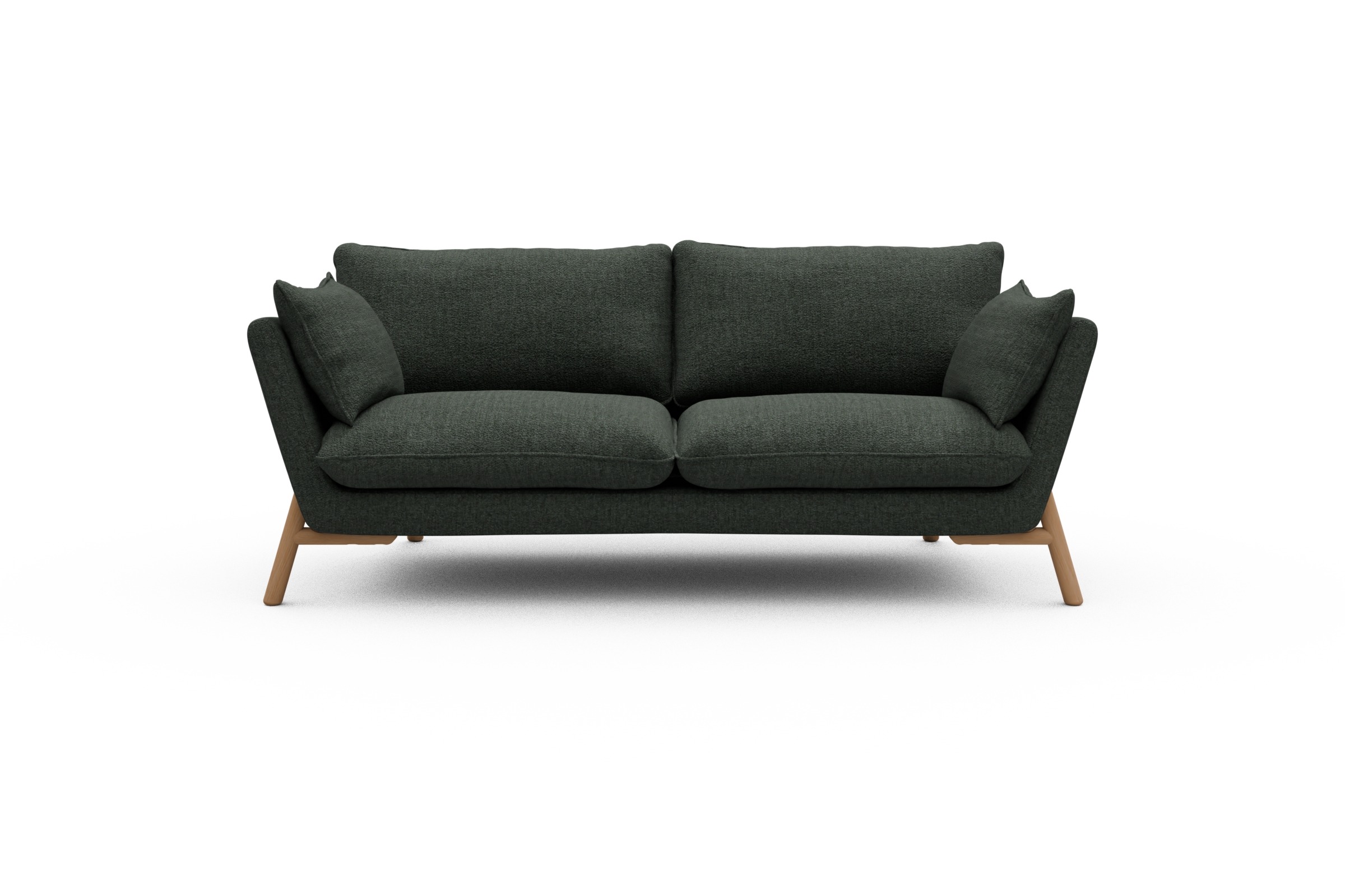 Skandi Home Sofa Emil 2-Sitzer Beinfarbe Eiche Natur Aivi-Pine-Green moebelfaktor