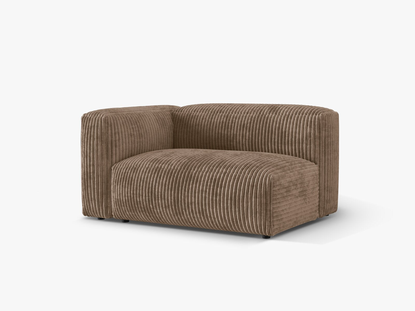 Micadoni Eckmodul Martina 1-Sitzer Groß Links Kord Tilia Eichel