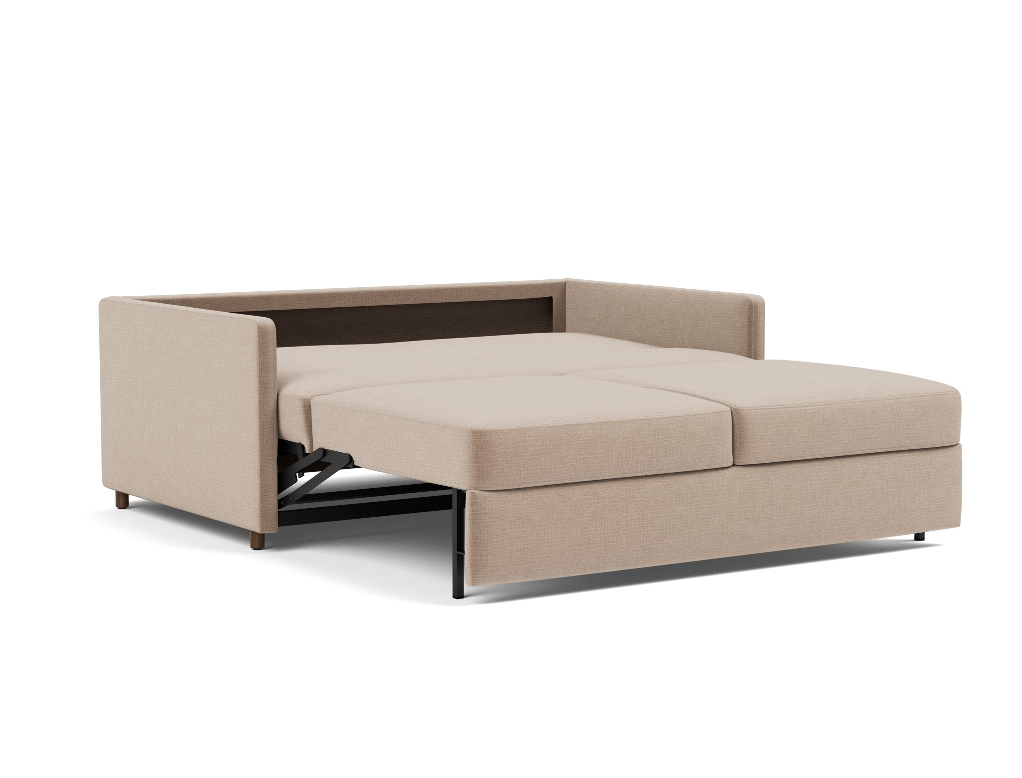 Schlafsofa Neah mit Slim-Armlehnen 160 Chenille Esina 417-Mocha