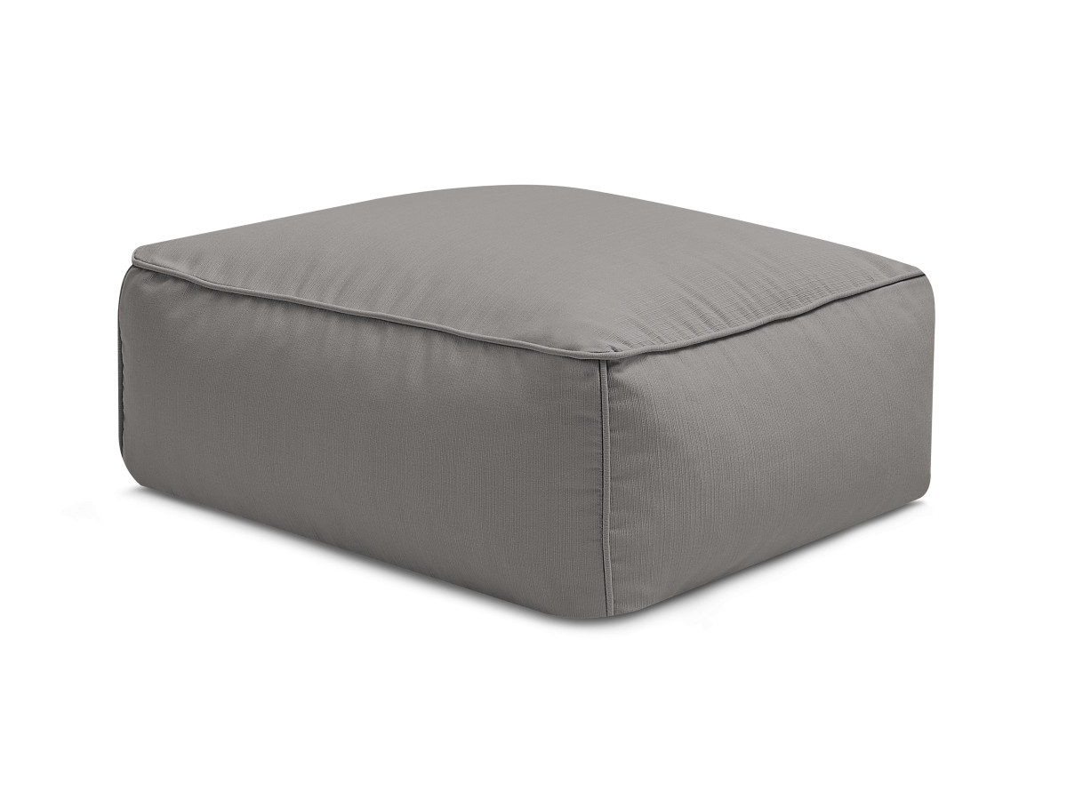 Bobochic Giulia Pouf Stoff Dunkelgrau