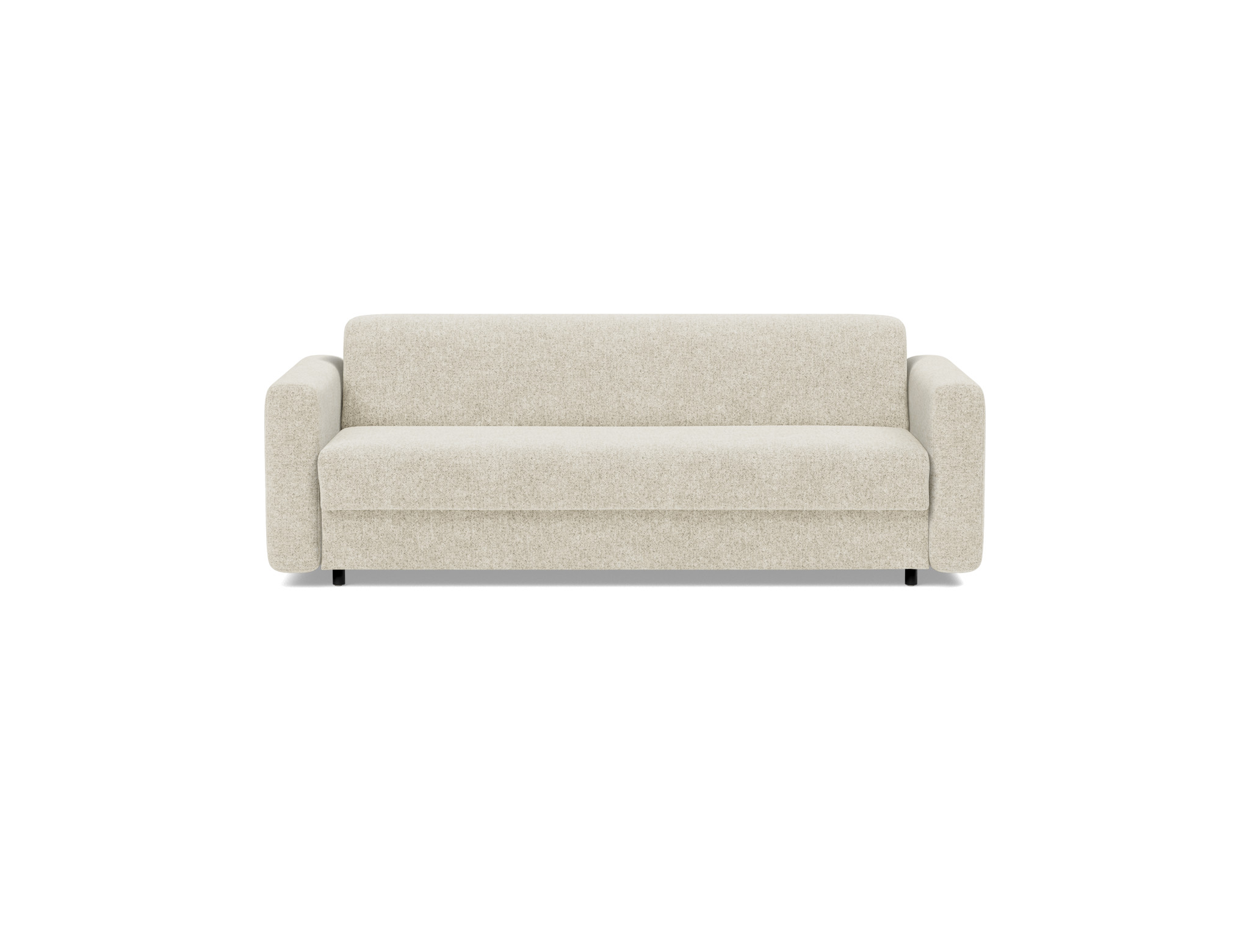 Schlafsofa Killian mit Taschenfederkernmatratze 160 Strukturierter Stoff Taura 357-Off-White