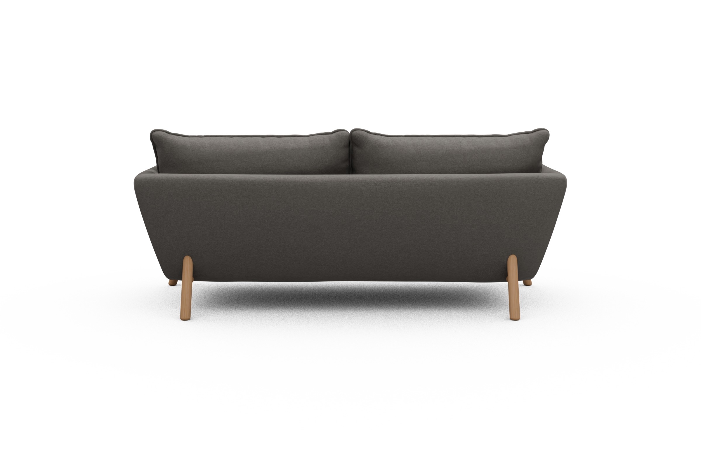 Sofa Emil PREMIUM 2-Sitzer Beinfarbe Eiche Natur Satya-Taupe