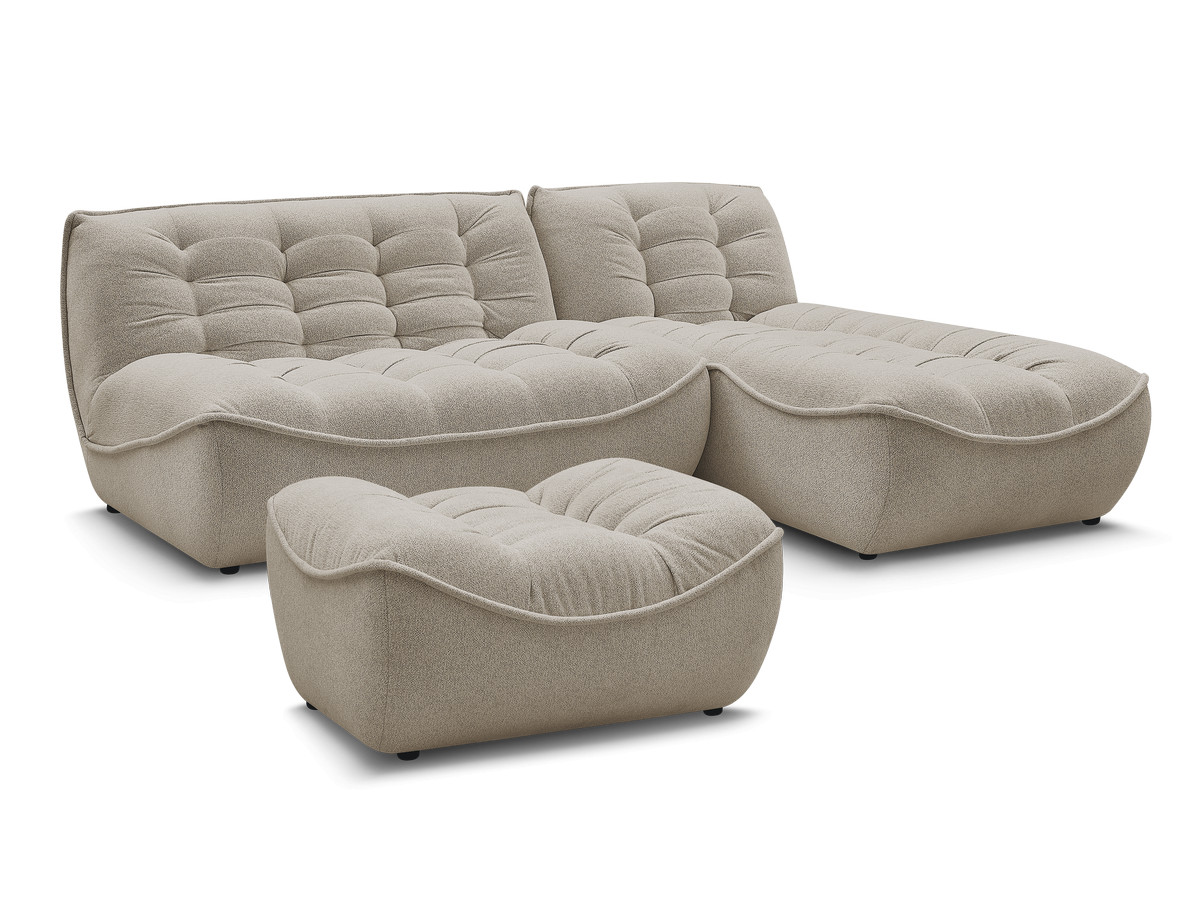 Bobochic Serena Ecksofa mit Pouf