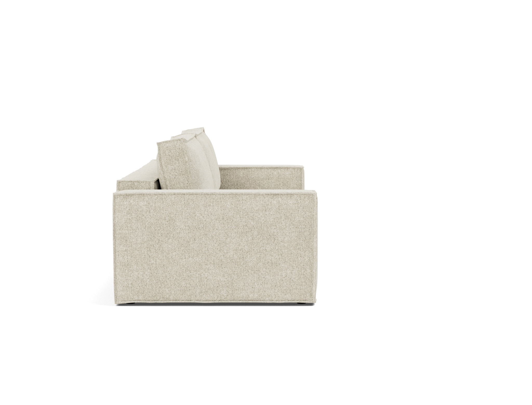 Schlafsofa Newilla Strukturierter Stoff Taura 357-Off-White