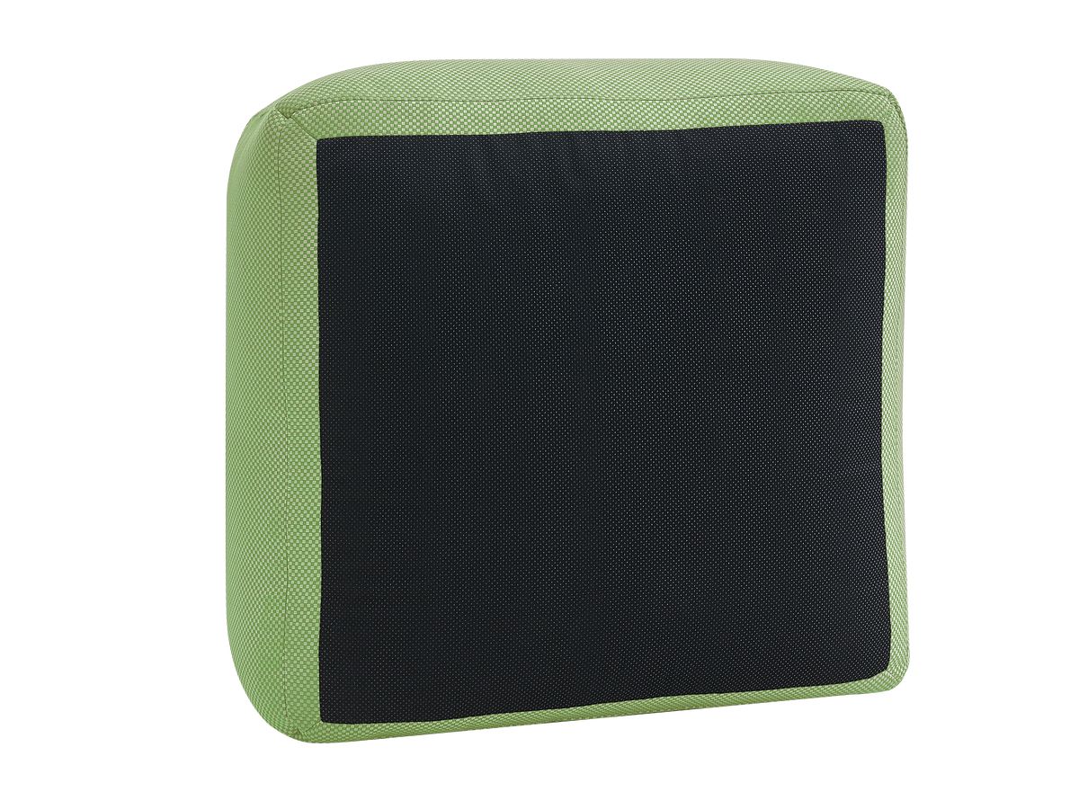 Bobochic Riviera Pouf 80 × 80 cm Melange-Stoff Grün