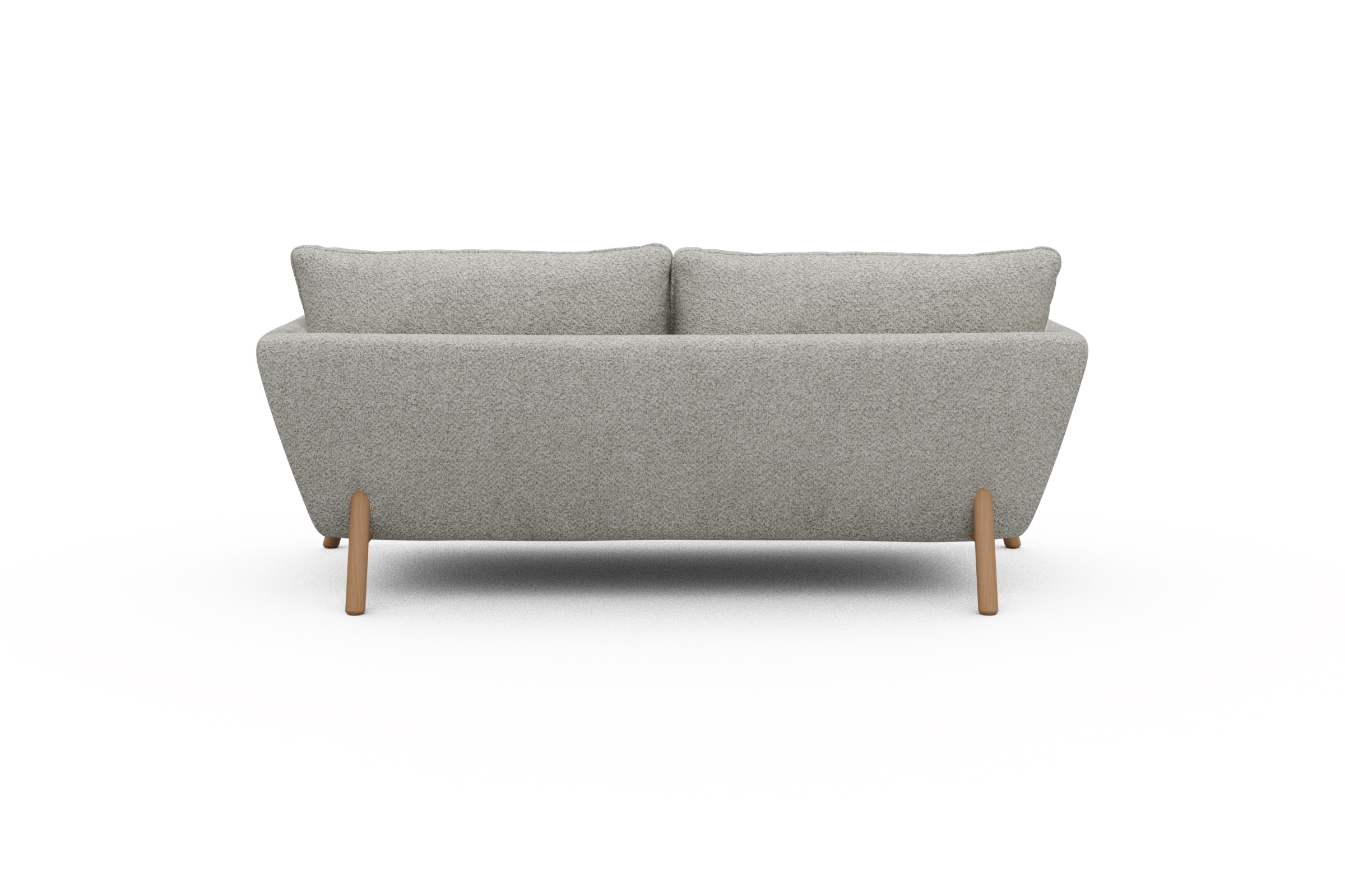 Sofa Emil 2-Sitzer Beinfarbe Eiche Natur Vanora-Warm-Sand