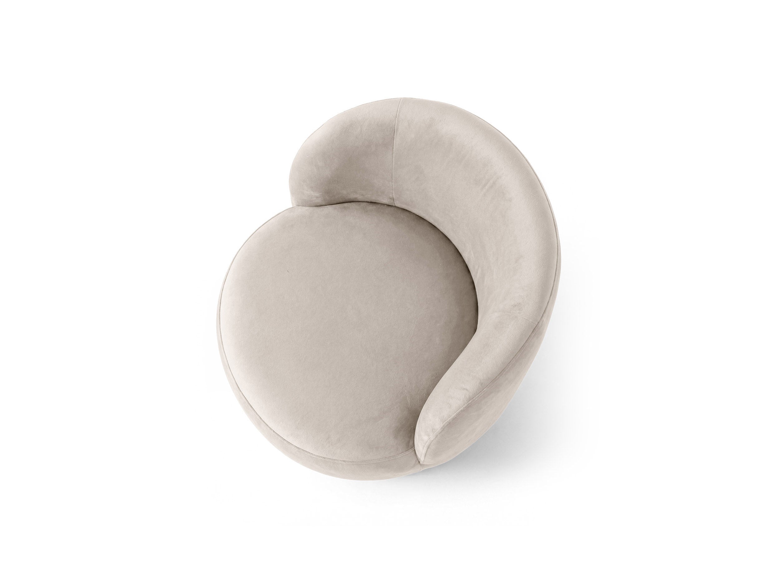 Micadoni Amalta Armsessel Samt Salvador Beige