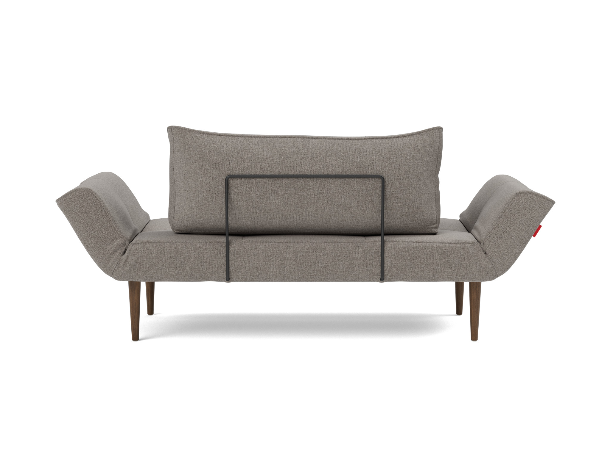 Tagesbett Zeal Flachgewebe Mixed Dance 521-Grey Beine Styletto Eiche dunkel