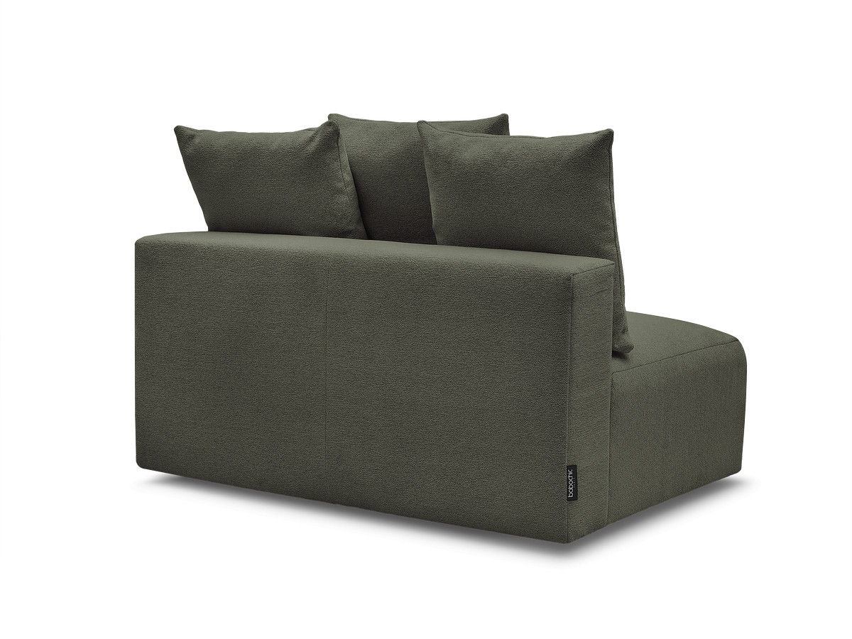 Bobochic Voltaire Sofamodul 2-Sitzer 142 × 100 cm Melange-Stoff Grün