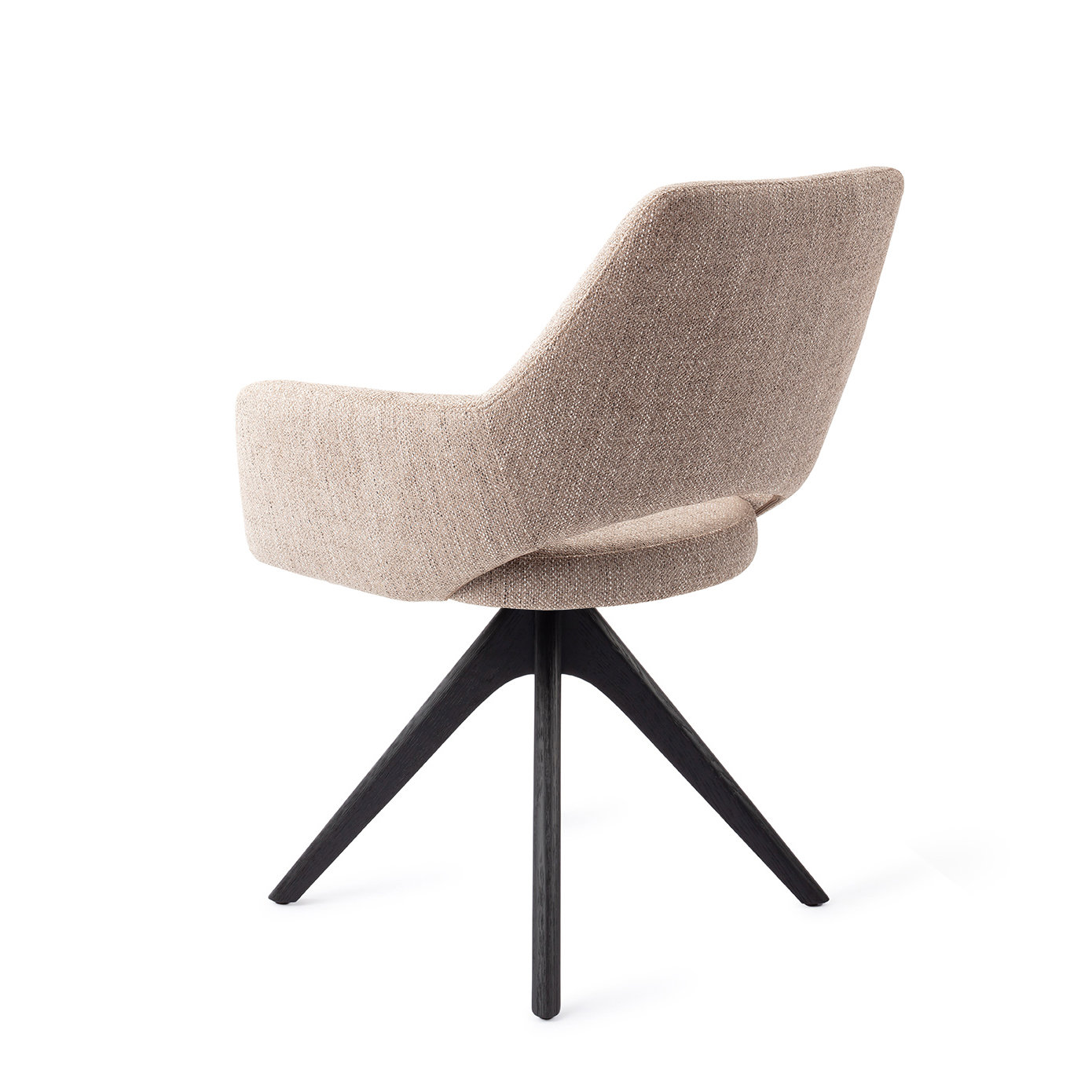 Jesper Home Esszimmerstuhl Yanai Biscuit Beach Revolve Eiche Schwarz