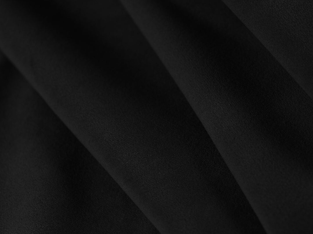 Micadoni Sofa Kaelle 3-Sitzer Samt Bluvel Schwarz