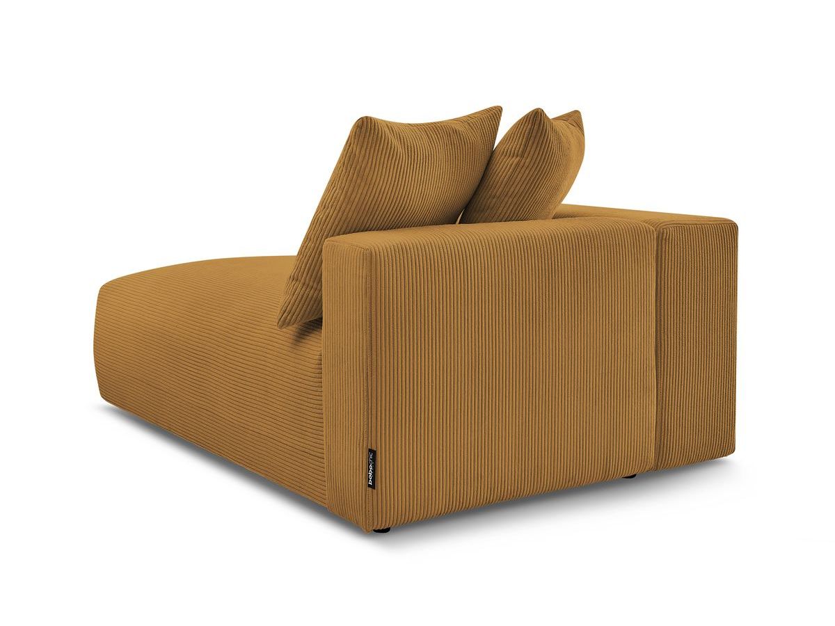 Bobochic Voltaire Méridienne-Modul Cordsamt Gelb Ecke links