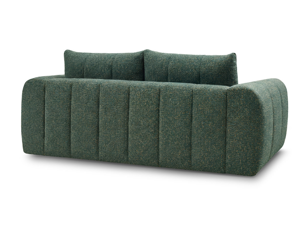 Bobochic Nesty Sofa 3-Sitzer Melange-Stoff Dunkelgrün